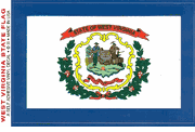 West Virginia Flag Decal Stickers
