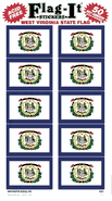 West Virginia Flag Stickers 50 Stickers per package