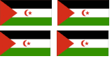 Western Sahara Flag Stickers