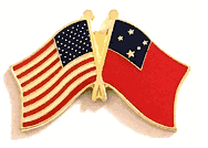 Western Samoa Flag Lapel Pin - Double