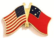 Western Samoa Flag Lapel Pin - Double
