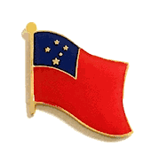 Western Samoa Flag Lapel Pin - Single