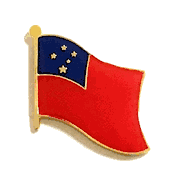 Western Samoa Flag Lapel Pin - Single