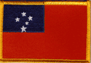 Western Samoa Flag Patch - Rectangle