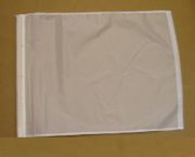 White Auto Racing Flag without Pole