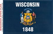 Wisconsin Flag Decal Stickers