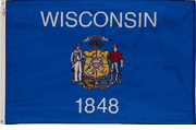 Wisconsin State Flag - 3'x5' Nylon