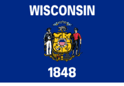 Wisconsin State Nylon Flags - All Popular Sizes