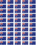 World Flag Stickers - 50 stickers per sheet - paper or waterproof