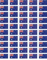 World Flag Stickers - 50 stickers per sheet - paper or waterproof