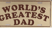 World's Greatest Dad License Plate