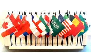 Miniature World Flag Assortment #8/2023 Women's World Cup Soccer Country Flags