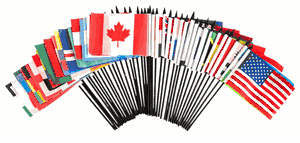 2026 Men's World Cup Soccer Desk Flag Set