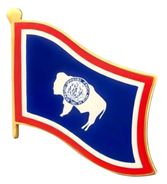 Wyoming Flag Lapel Pin - Single