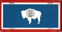 Wyoming Flag License Plate