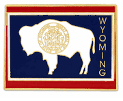 Wyoming Map Lapel Pin - Updated Version
