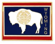 Wyoming Map Lapel Pin - Updated Version