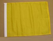 Yellow Auto Racing Flag without Pole