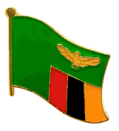 Zambia Flag Lapel Pin - Single
