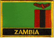 Zambia Flag Patch with Name