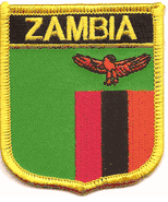 Zambia Flag Shield Patch