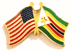 Zimbabwe Flag Lapel Pin - Double