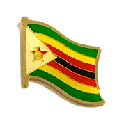 Zimbabwe Flag Lapel Pin - Single