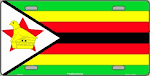 Zimbabwe Flag License Plate 