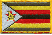 Zimbabwe Flag Patch - Rectangle