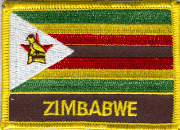 Zimbabwe Flag Patch with Name