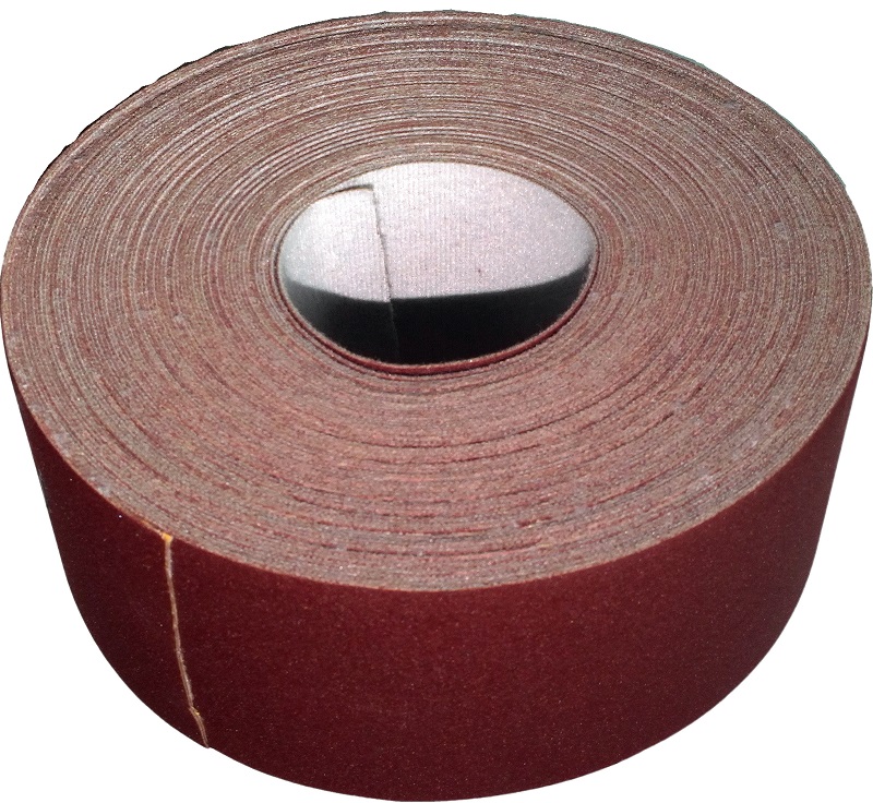 3" by 100 Feet Hook & Loop Cloth Drum Sander Roll, 220 Grit.