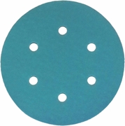 6" 6-Hole BlueCut Hook & Loop Sanding Discs, P100 Grit, Box of 100.