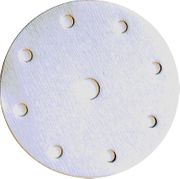 6" 9-Hole (8 + 1) Platinum Hook & Loop Sanding Discs, P80D Grit, Pack of 50.