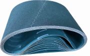 8" by 19" Ceramic Cloth Floor Sanding Belts, 120 Grit. Pack of 10.