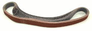 Aluminum Oxide Sanding Belts, 1/2" by 18", 180 Grit, Pack of 10.