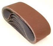 Aluminum Oxide Sanding Belts, 3" by 21", 40 Grit, Pack of 10.