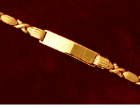 14K Gold 6" Fancy Baby Bracelet