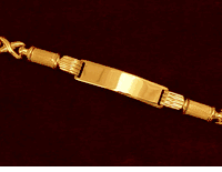 14K Gold 6" Fancy Baby Bracelet
