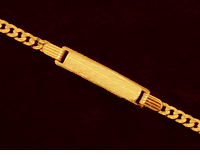 14K Gold 6" Fancy Link Baby Bracelet