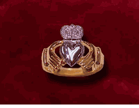 14K Gold Claddagh Ring