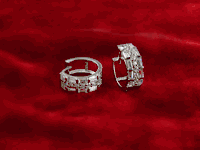 14K Gold CZ Earrings