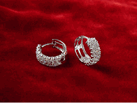 14K Gold CZ Earrings