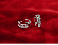 14K Gold CZ Earrings