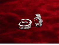 14K Gold CZ Earrings