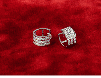 14K Gold CZ Earrings