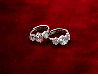 14K Gold CZ Earrings