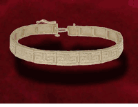 14K Gold Greek Key Bracelet