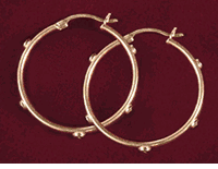 14K Gold Hoop Earrings