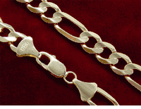 14K Gold Mens Link Bracelet