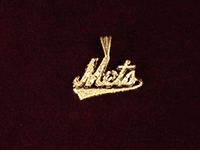 14K Gold NY Mets Charm